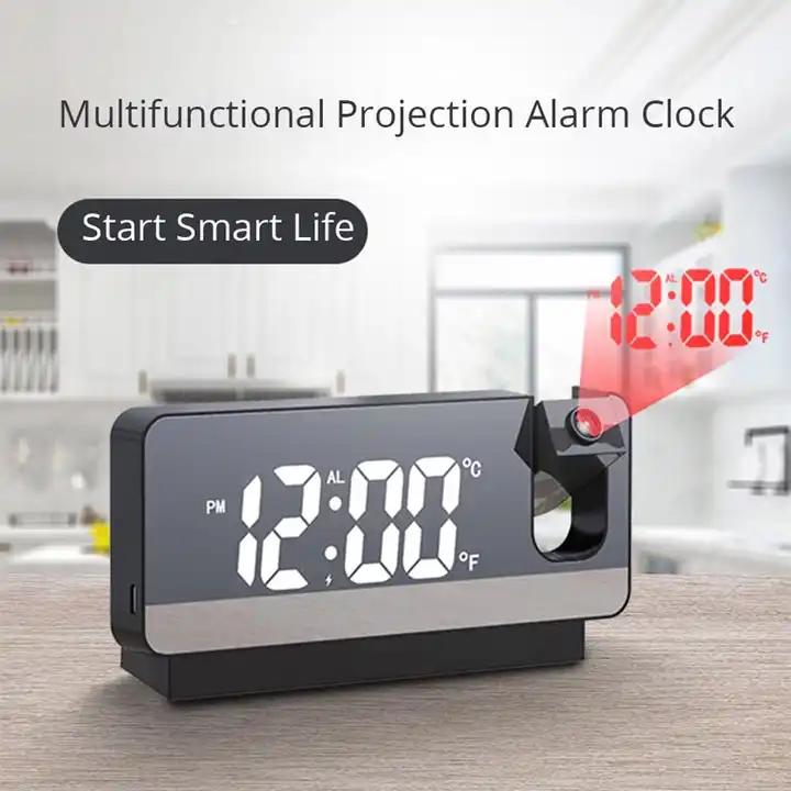 Led digital projection clock