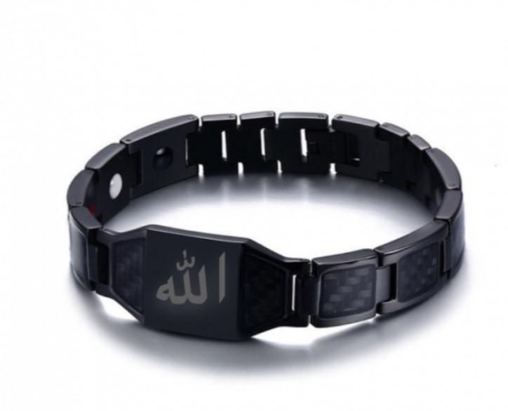 Magnetic Muslim bracelet-Black.
